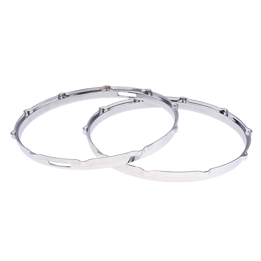Tooyful 1 pair  Snare Drum Hoop Ring Rim Aluminum Alloy for 14'' Snare Drum Percussion Instrument Parts Accessories