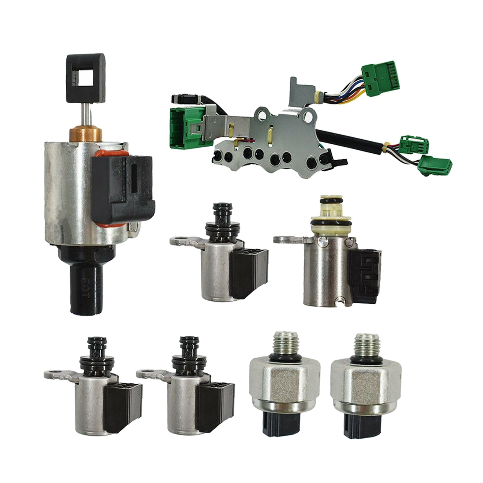 8x Valve Body Transmission Solenoids Kit Transmission Valve Body CVT Set JF011E RE0F10A Compatible with Nissan Car Replace Acc