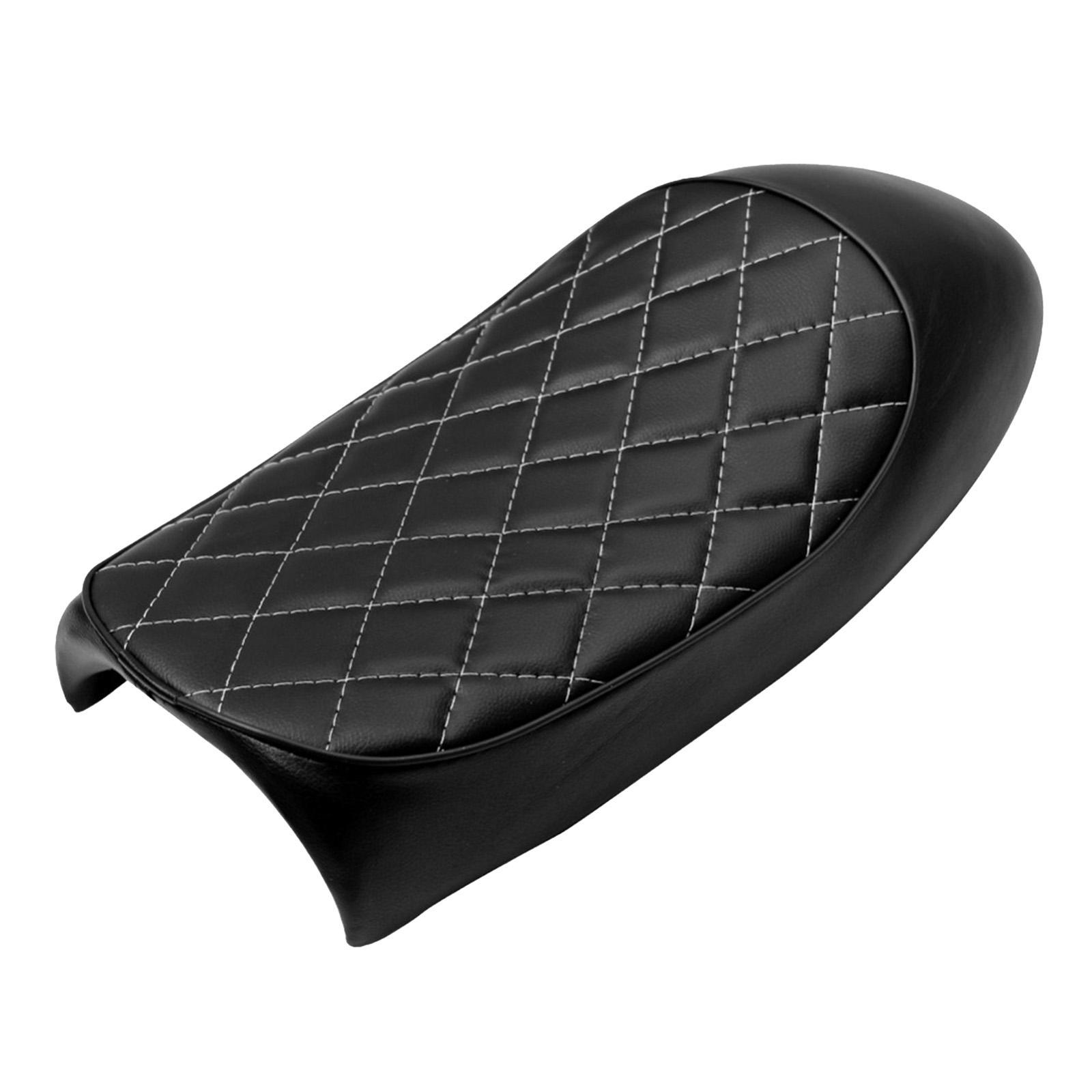 Universal PU Leather Motorcycle Cafe Racer Custom Saddle Flat Seat for KAWASAKI Z650 W650