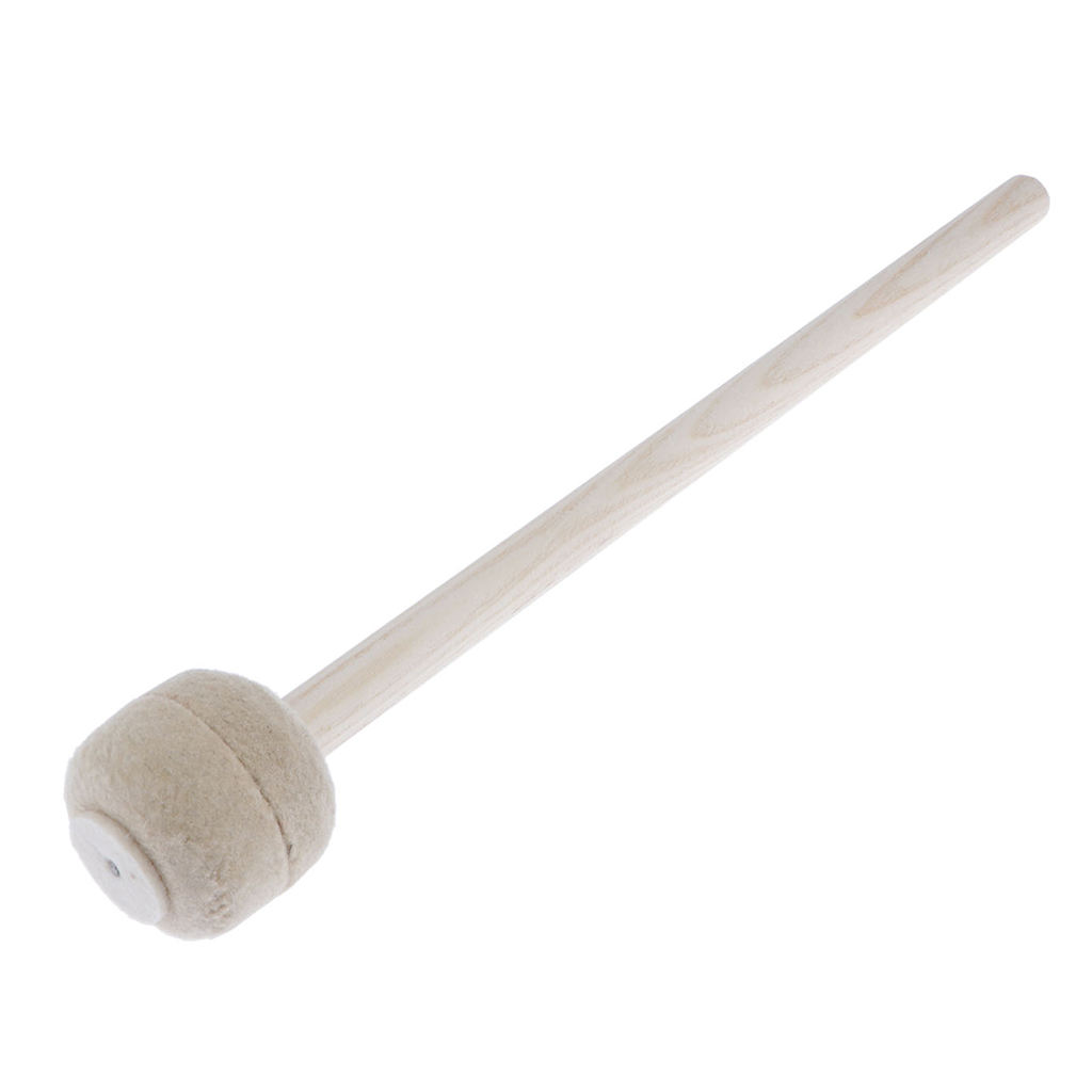 Magideal Tenor Drum Mallets 1.8 Inch Felzfell for Bass Drum Percussion Accs