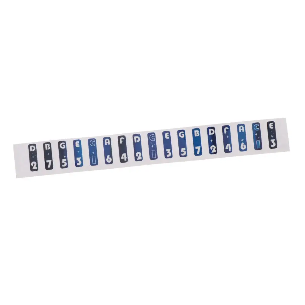 17-Key Kalimba Piano Scale  Sticker Finger Percussion Supplies Kids Kit