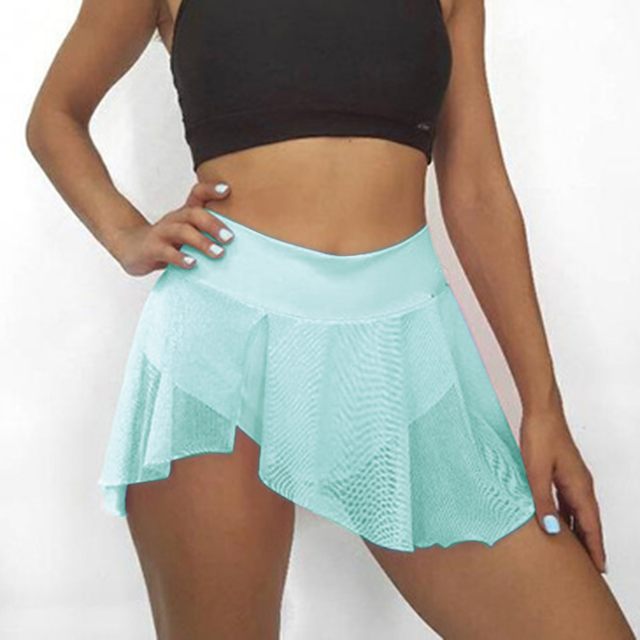 Womens Sexy Sports Shorts Tennis Skirt Girls Gym Short Dance Skirt