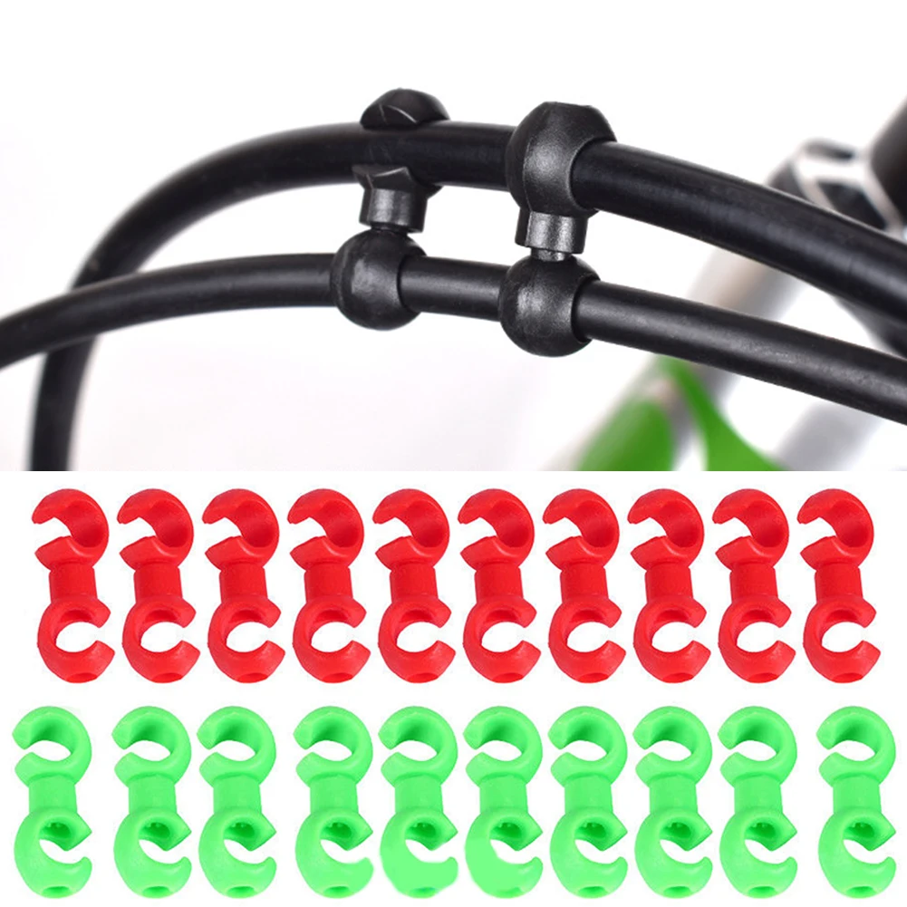 MTB For Brake Cable Derailleur Line Bicycle Storage Device Clasps Buckle Clips