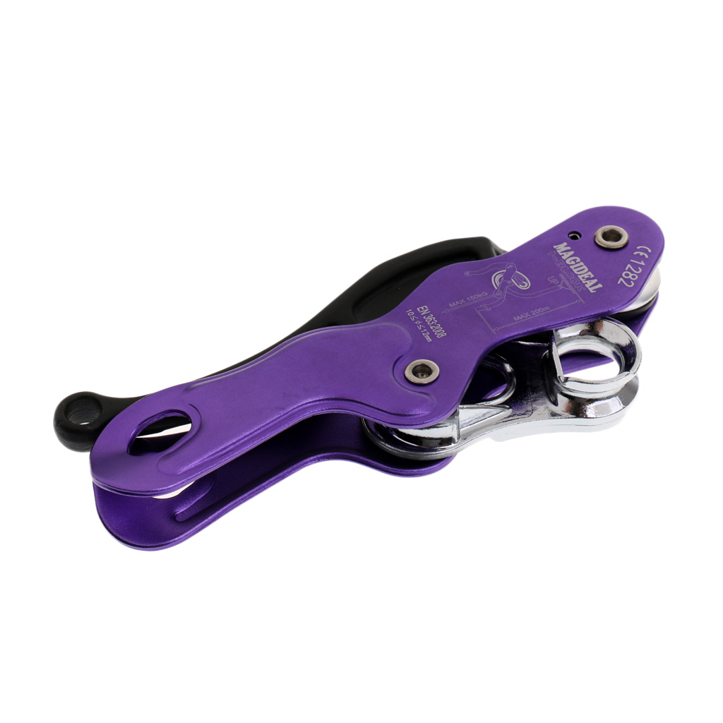 Rock Climbing Stop Descender, Rappelling Anti-Panic Belay Devices for 10-12mm Rope  Equipment Hand Control - CE