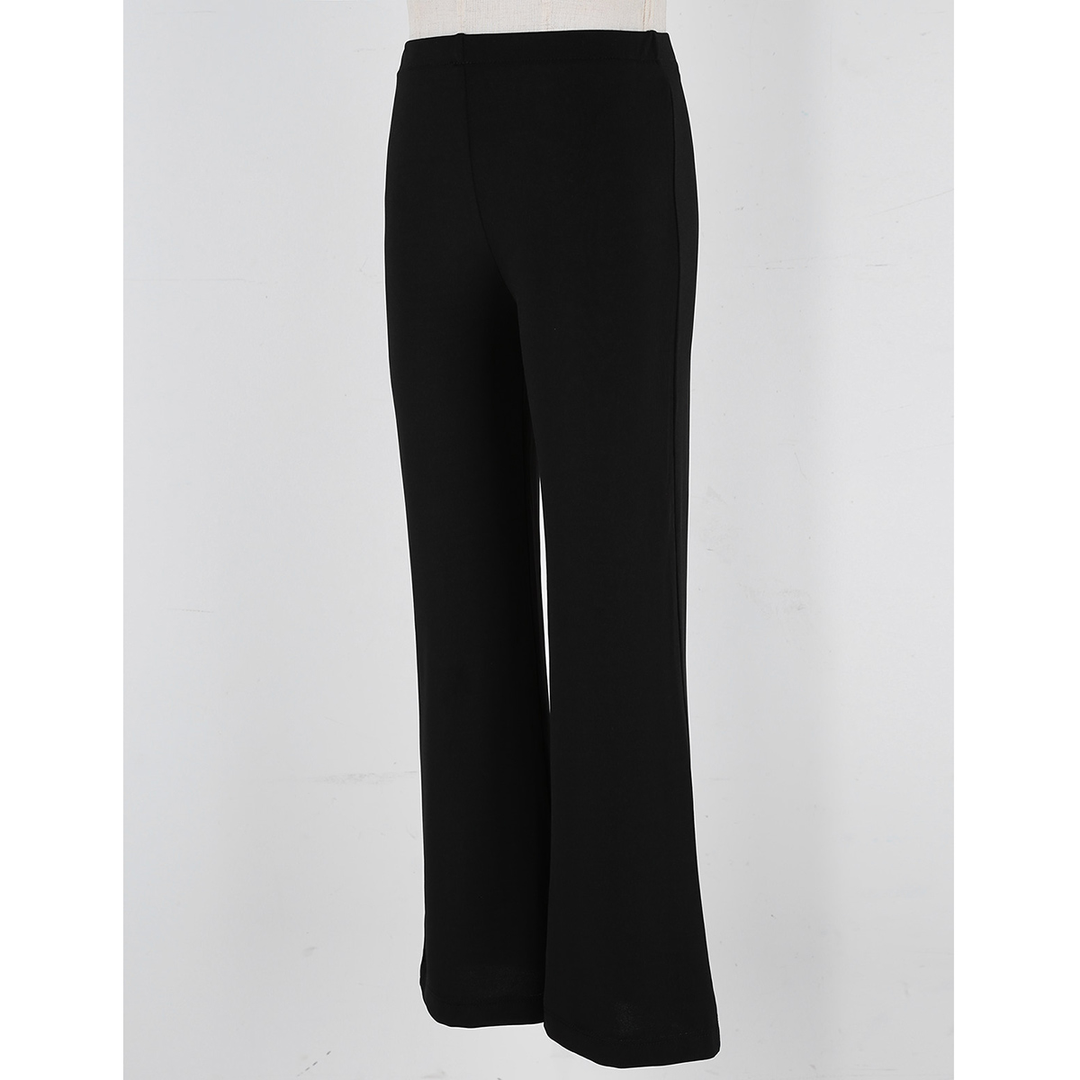 YiZYiF 6-14 Jahre Schwarz Kinder Jungen Grund Klassischen Stretchy Boot Cut Hosen Hosen Dancewear für Jazz Dance Bühne leistung – Detail 5