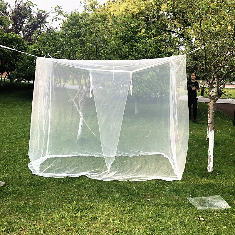 Large Size White Mosquito Fly Net Netting Indoor Outdoor Camp Portable Netting 