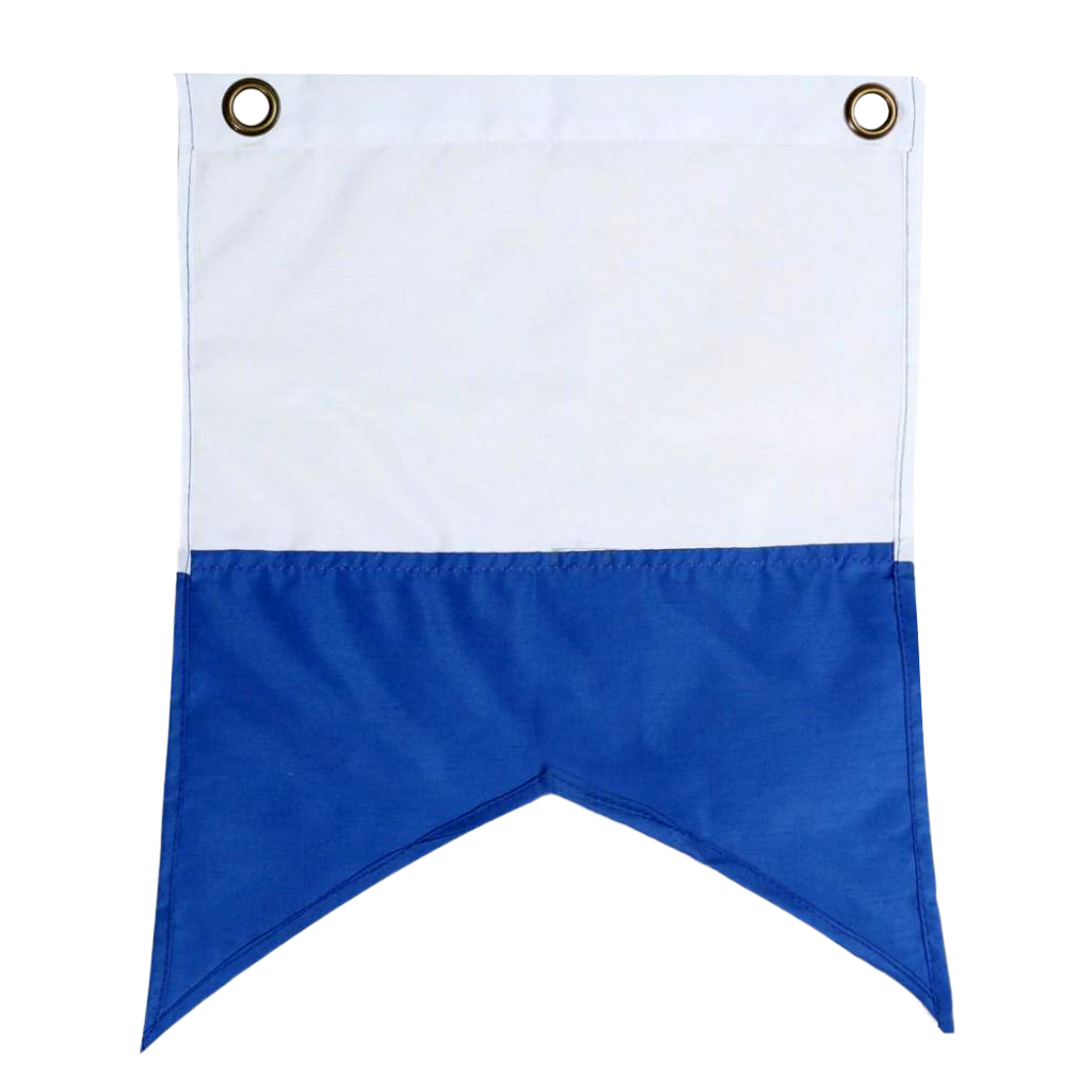 350 x 300mm White and Blue Scuba Diving Dive Boat Alpha Flag National Banner International Sign