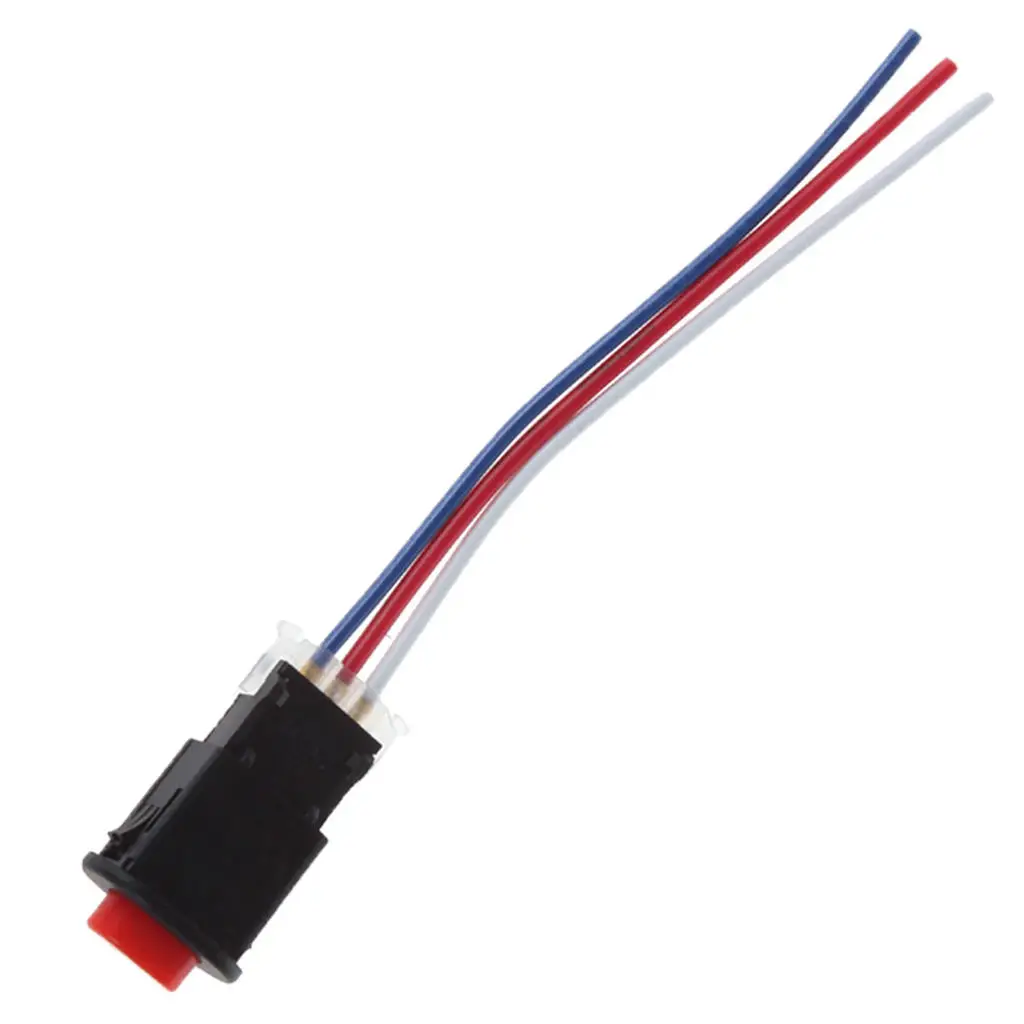 Hazard Light Double Flash Emergency Lamp Button Switch 3 Wires Lock 100mm 5A