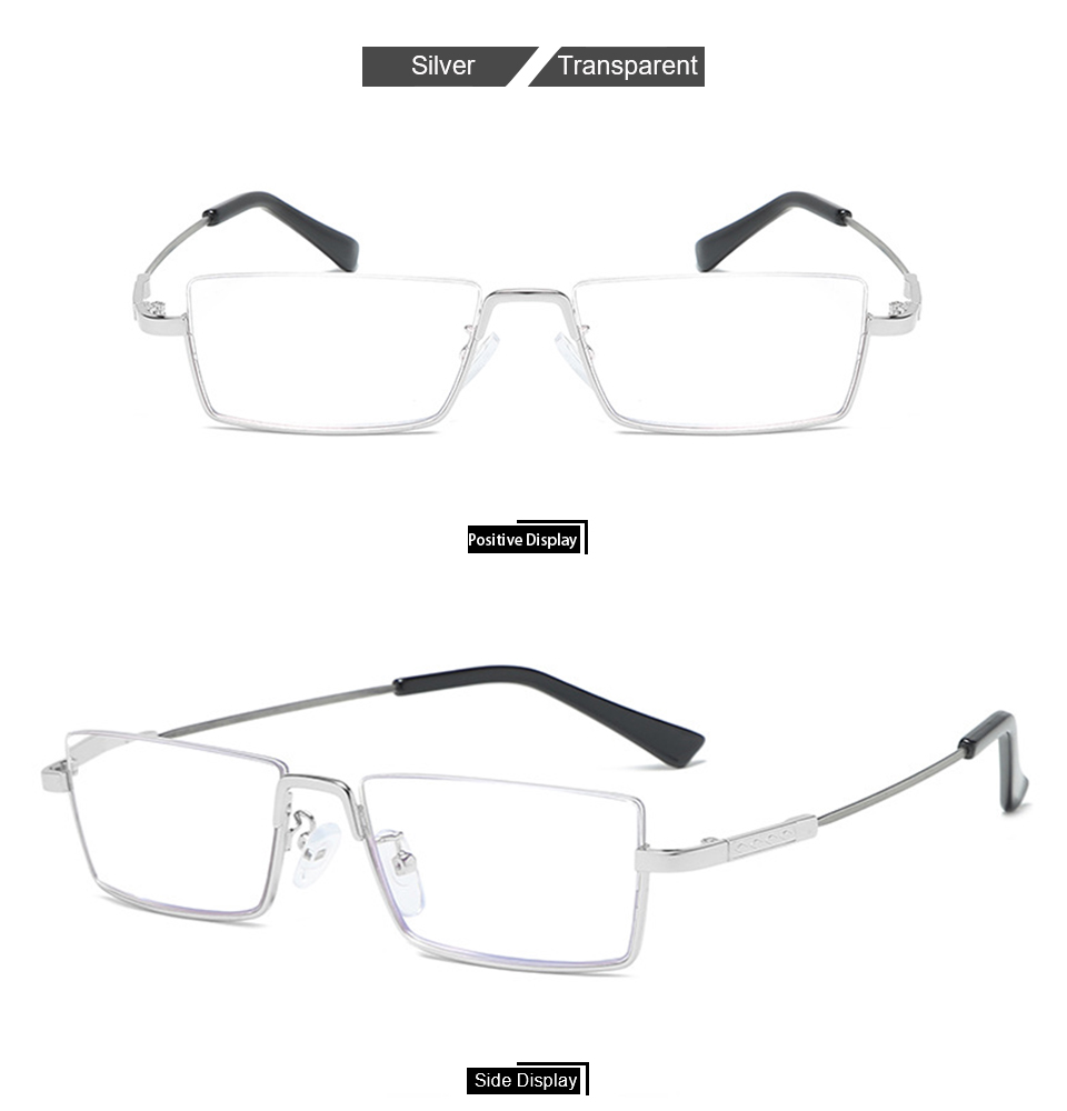 CLLOIO New Trend Multifocal Business Reading Glasses Men Memory Titanium Half frame Anti Blue Ray Progressive Glasses for Women