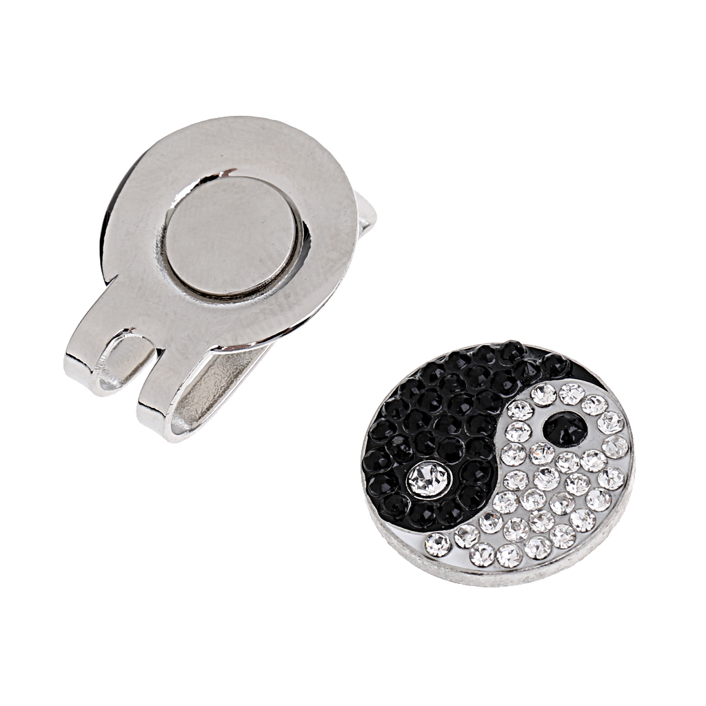 Shining Pretty Yin and Yang Pattern Magnetic Golf Ball Marker Golfer Gift