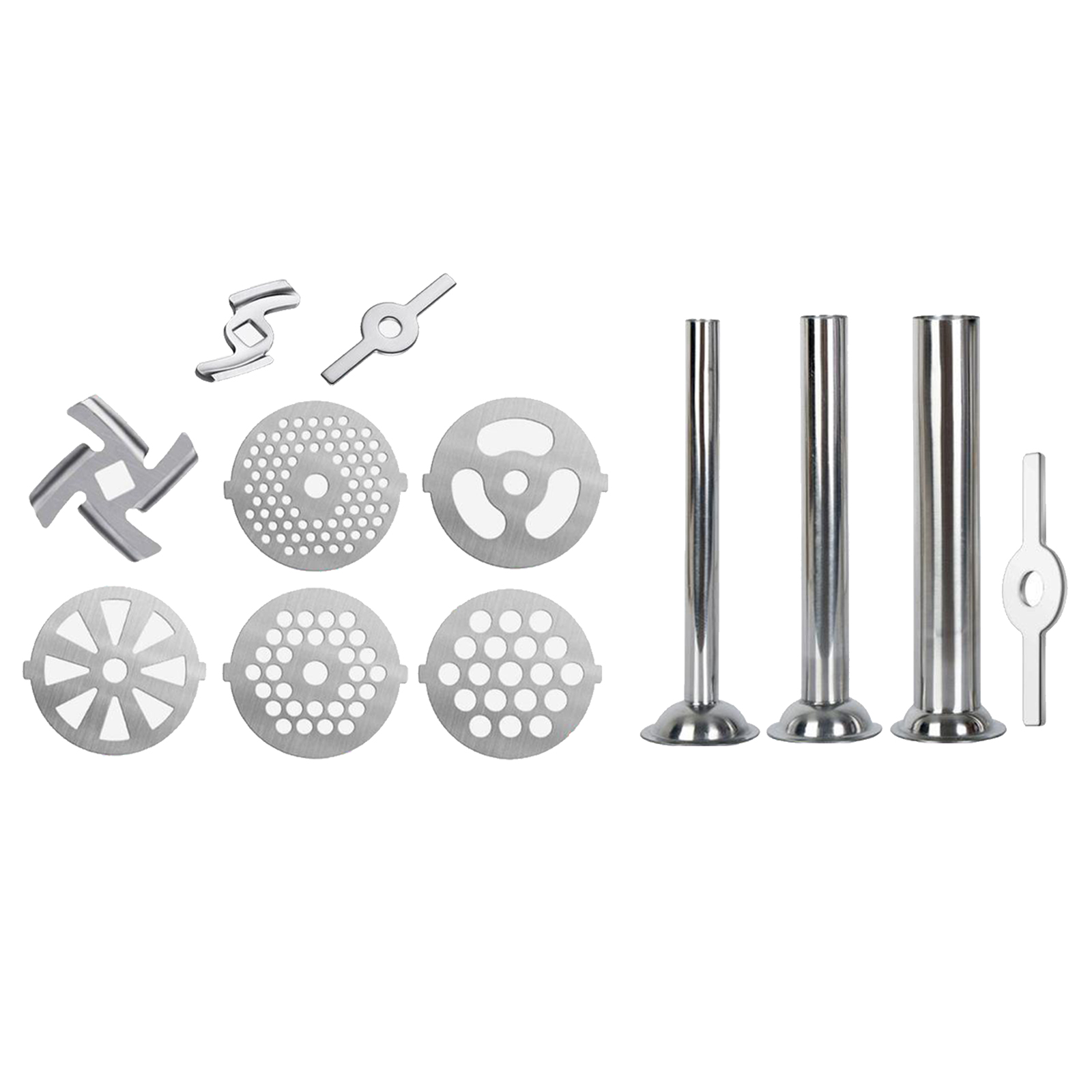 8pcs/3pcs Grinder Blade Sausage Stuffer Tubes Replacement Machinery Parts