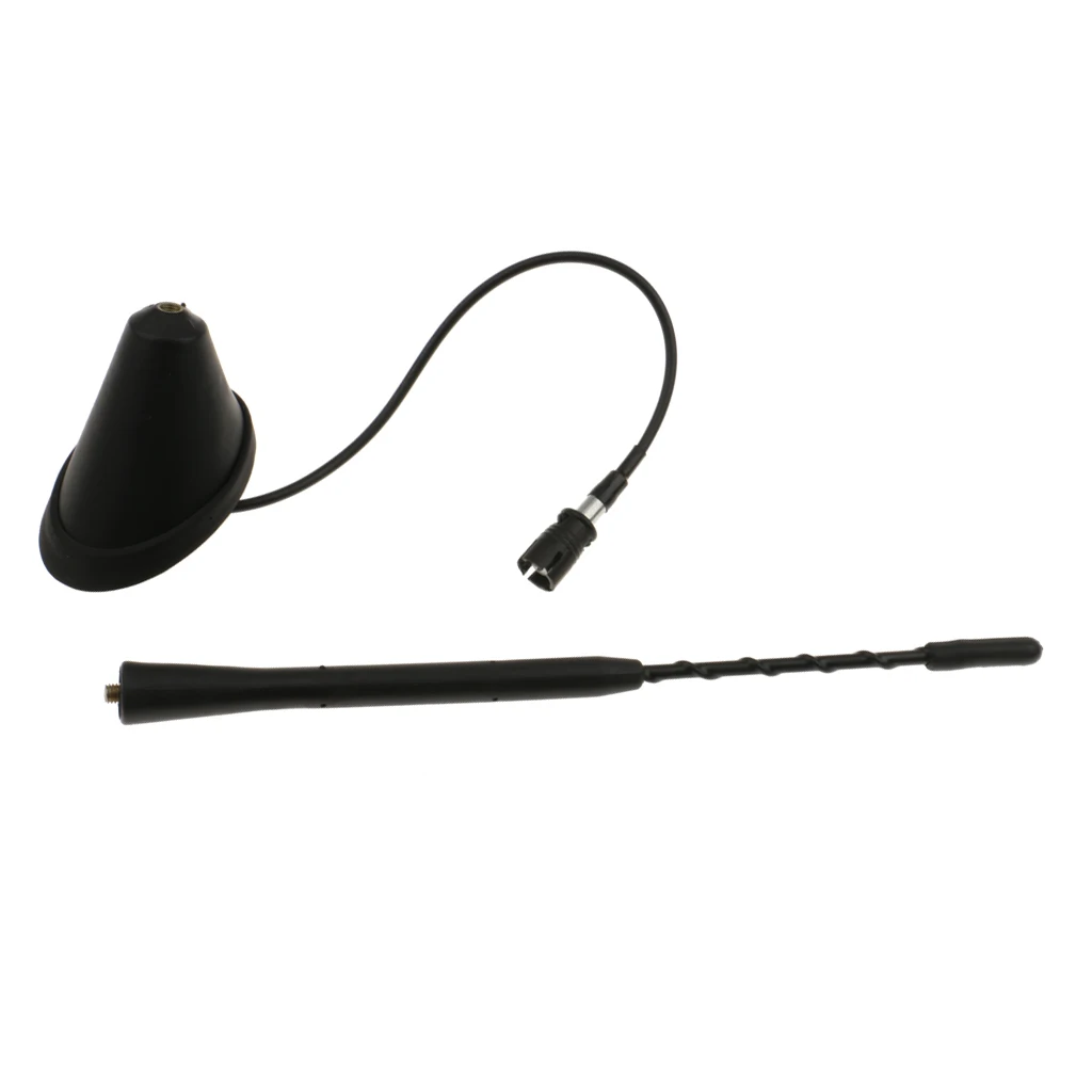 9 inch Universal Car Radio Aerial Antenna, Car FM AM Antenna Amplifier Roof Mast Whip Aerial Reception Antenna