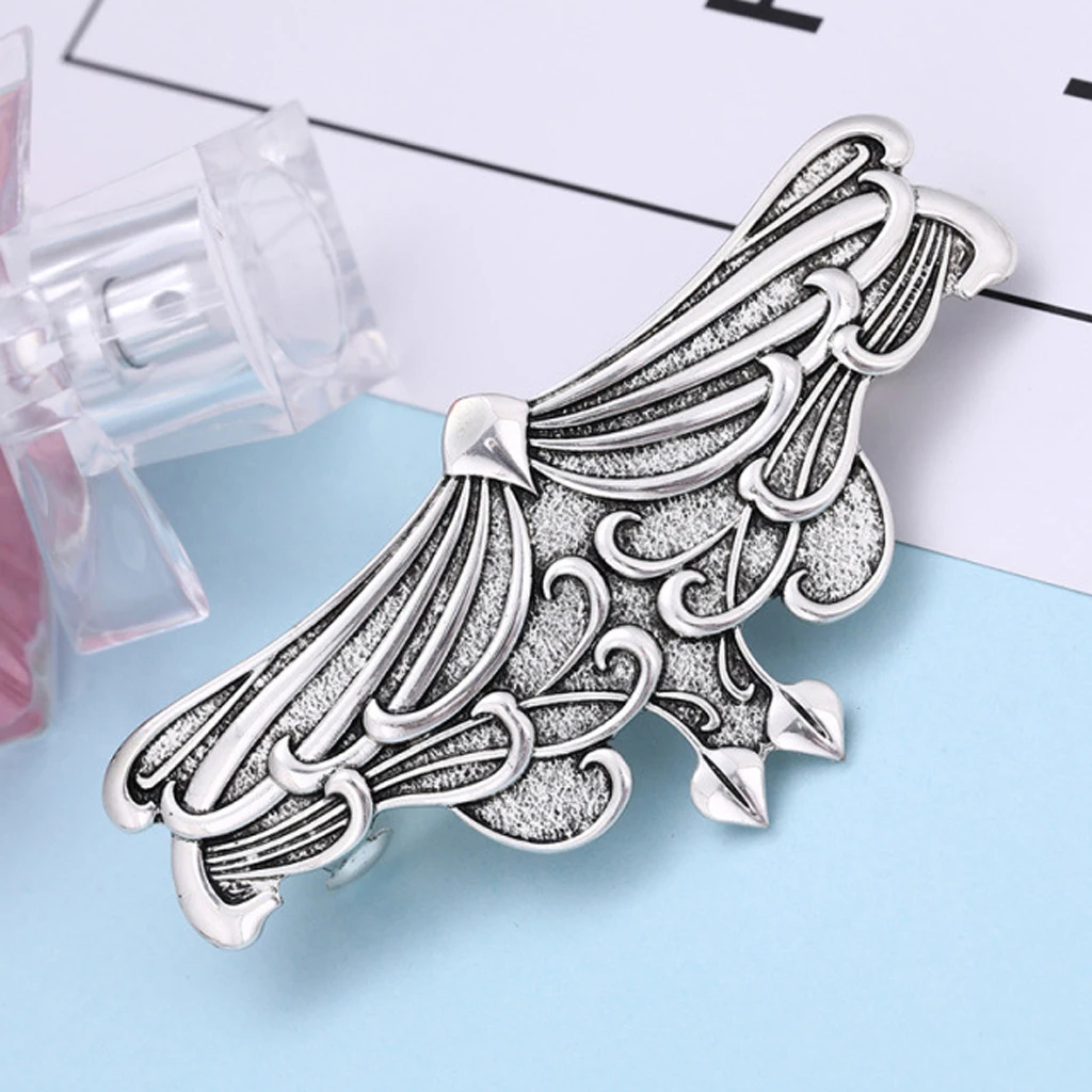 Art Nouveau Hairclip Viking Metal Barrette Clip for Women Thick Hair Jewelry