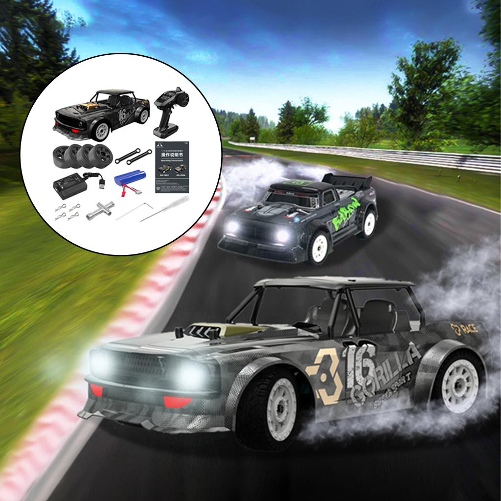 1:16 Remote Control High Speed 4WD  Car 50KM/H 4WD Kids RC Brushless Rally Car Vehicle Model With Gyro 20mins Play