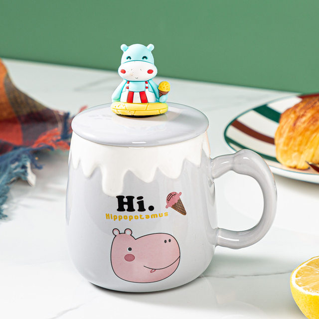 1set/2pcs 350ml Cute Cartoon Red Apple Shaped Mug With Saucer, Coffee Cup &  Milk Cup Gift Set