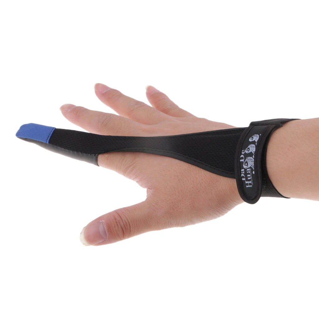 Professional Cotton Anti-slip Fishing Glove Single-finger Gloves Index Finger Protector - Black