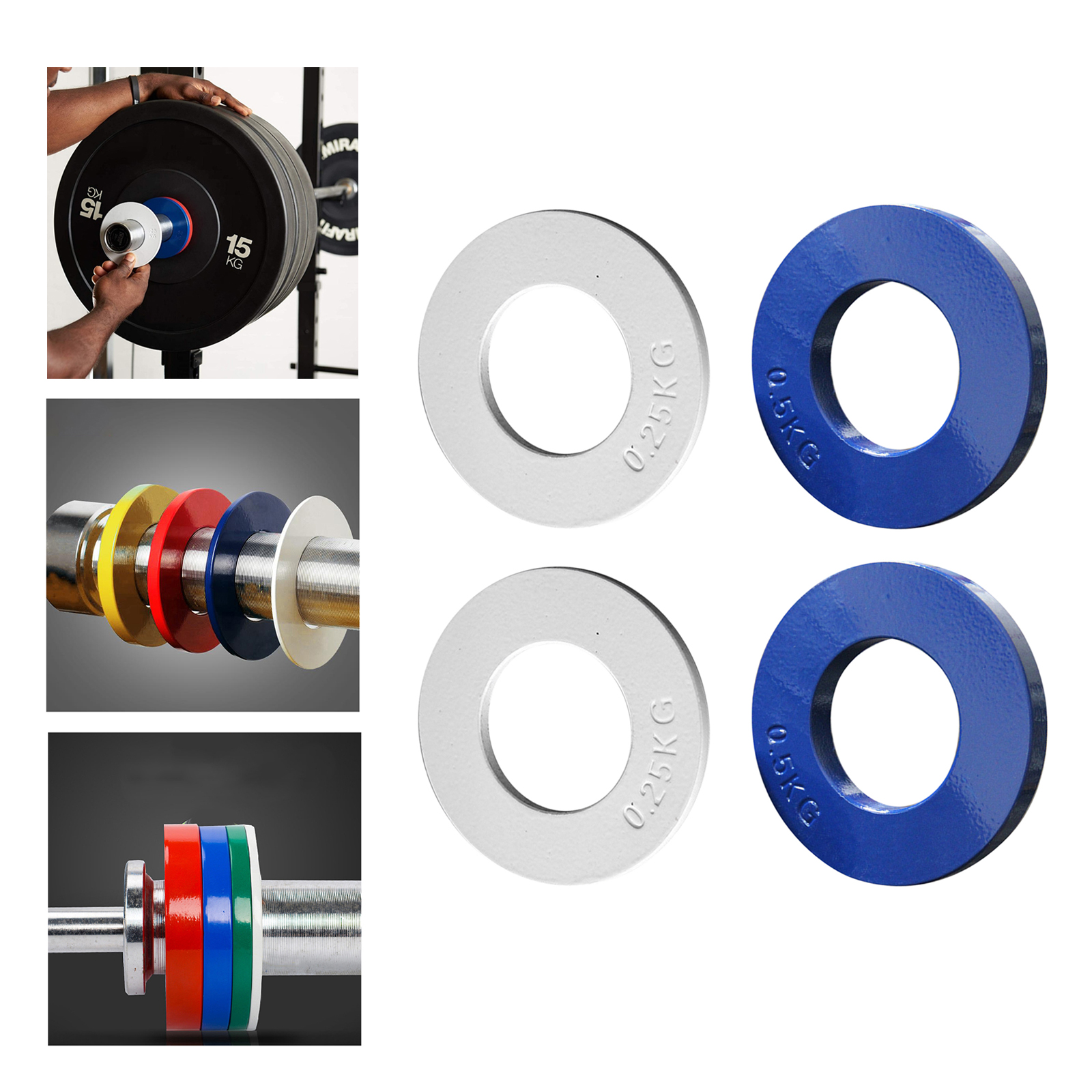 2'' Steel Fractional Olympic Plates Incremental Micro Weight Plate Discs Gym