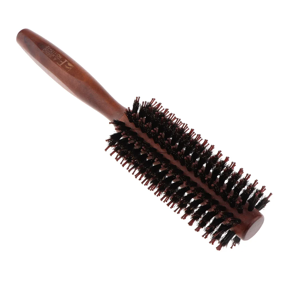 Professional Wood Hair Brush Round Comb Personal Salon Barber Styling Brush