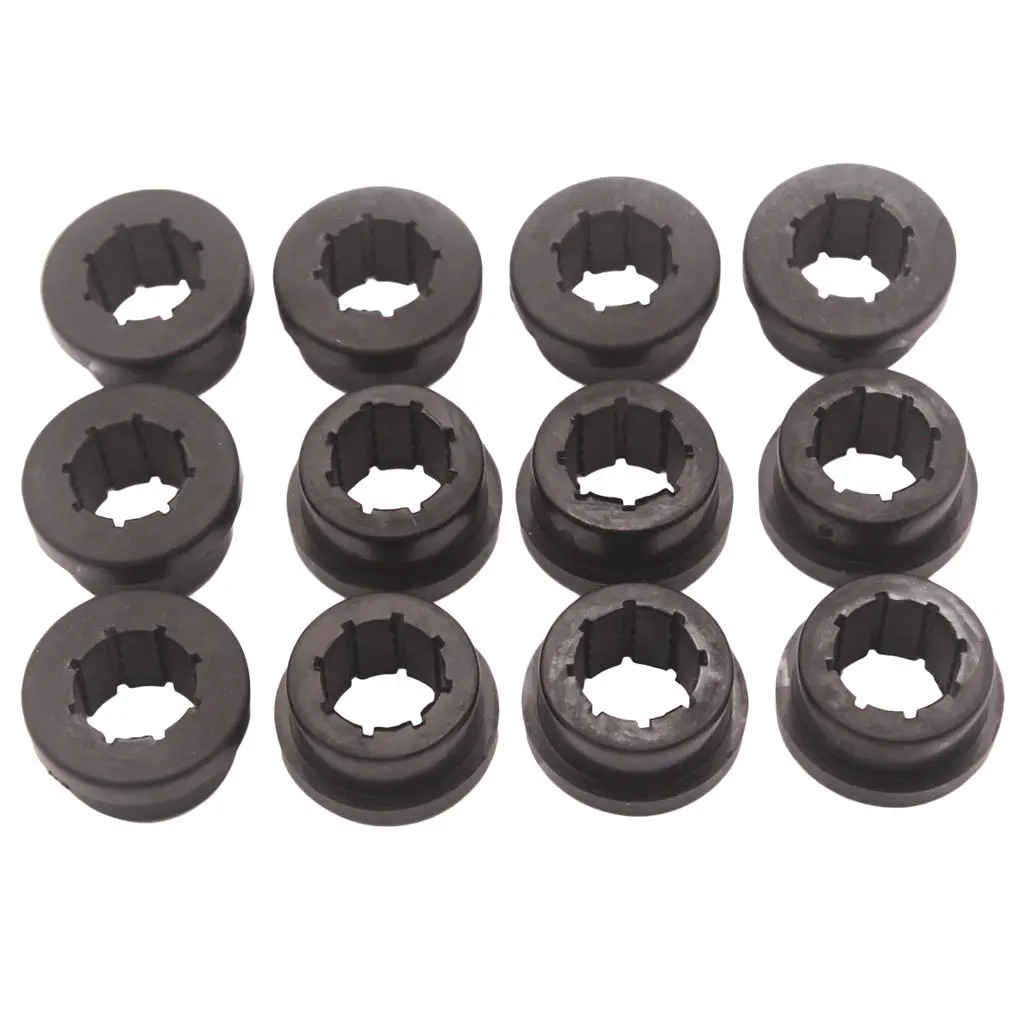 12x Black Bushings For Skunk2 EG EK DC Lower Control Arm & Rear Camber Kit