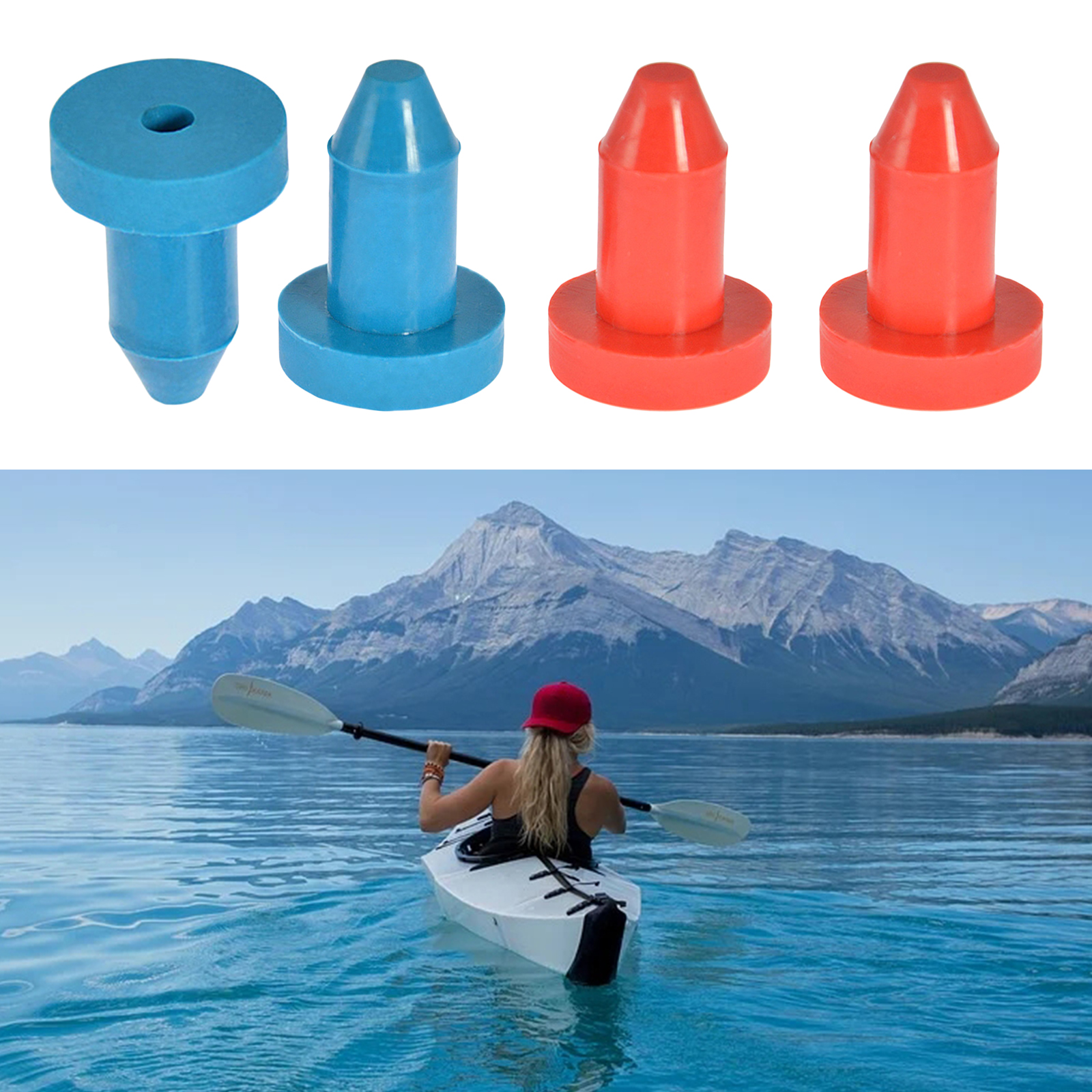 2x Kayak Drain Plugs Scupper Stoppers for Sun Dolphin Aruba 10 Replaces