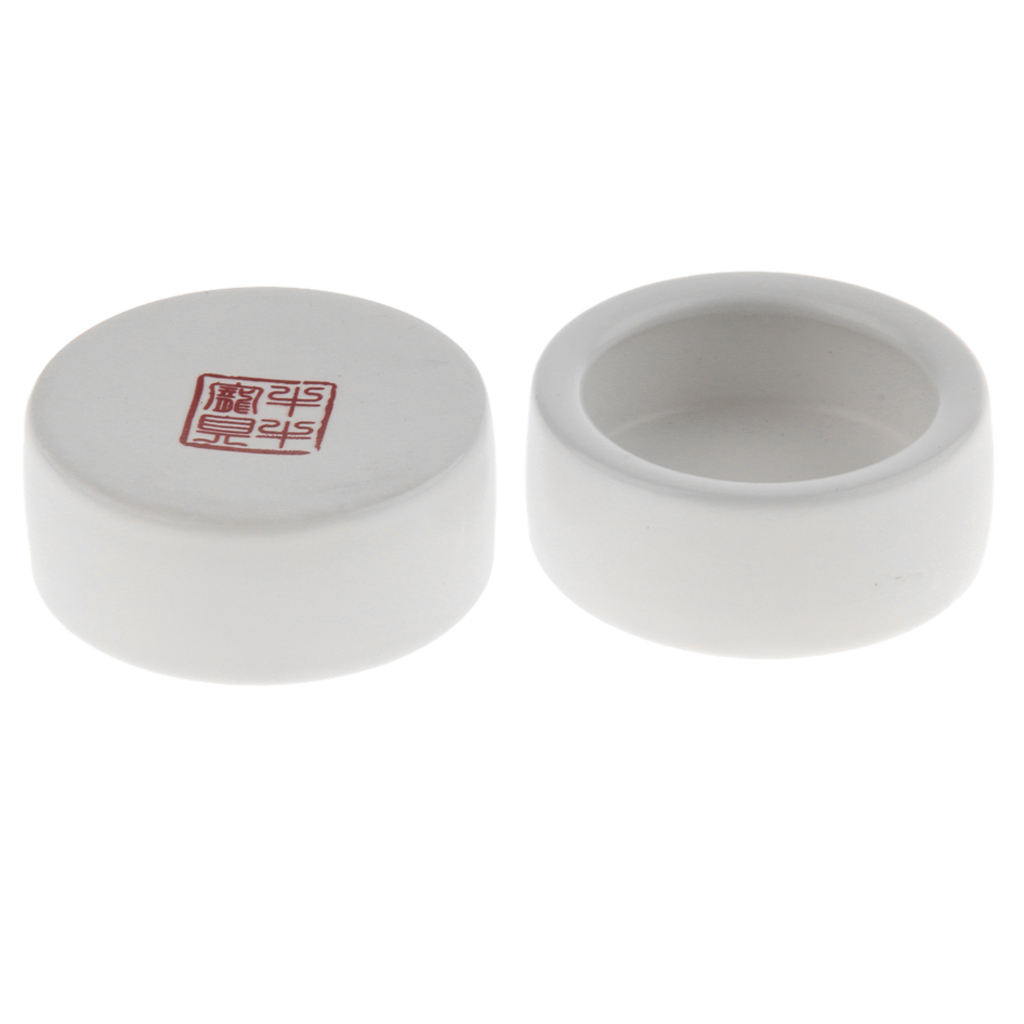 2xSmooth Ceramic Feeder Water Food Worm Bowl Dish For Reptile Lizard Gecko Snake