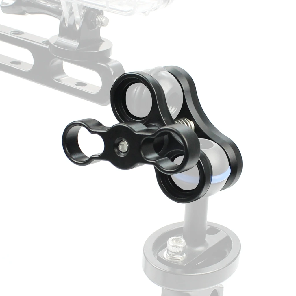 Professional 1` Standard Ball Clamp Mount for Underwater Photography Camera Light Arm - Durable & Long Lasting