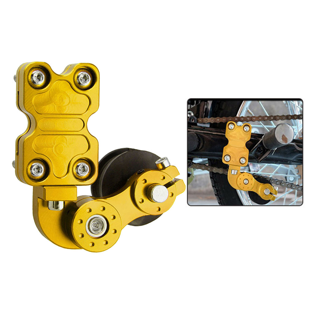 Motorcycle Chain Tensioner Adjuster Roller Tool Bicycle Dirt Bike Chain Adjuster