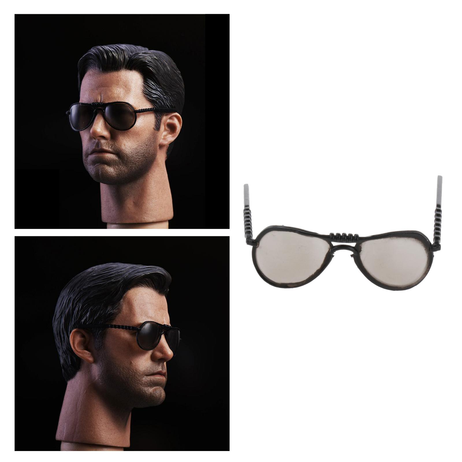 1:6 Scale Round Sunglasses Alloy Frame for 12'' Action Figure Male & Female