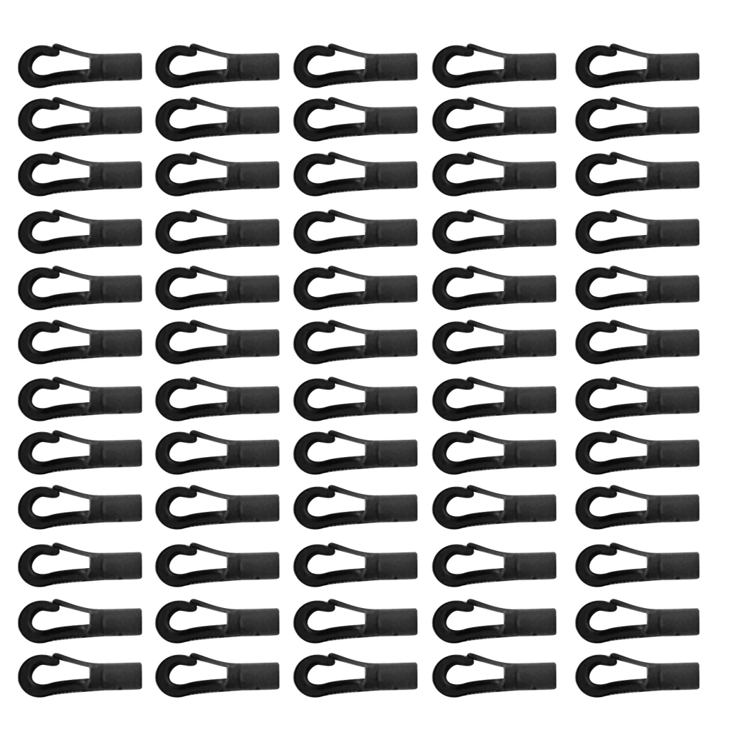 60 Pieces Plastic 5mm Elastic Cord Bungee Shock Cord Carabiner End