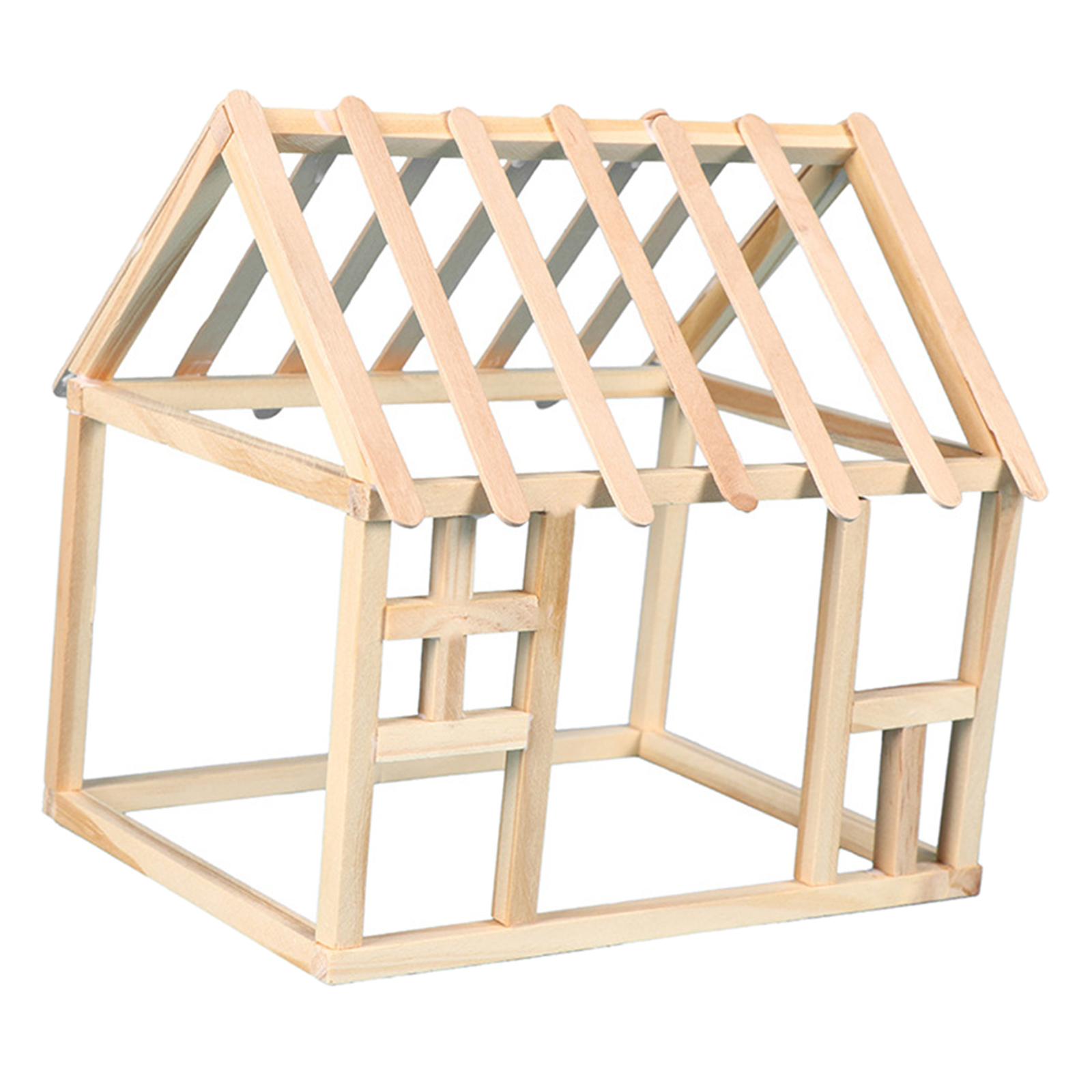 Household Unfinished Wooden House   Kids Learning Toys for Home