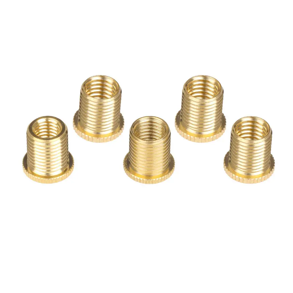 5X Aluminum Alloy Gear  Knob Thread Adapter Nuts Insert Set M10x1.25