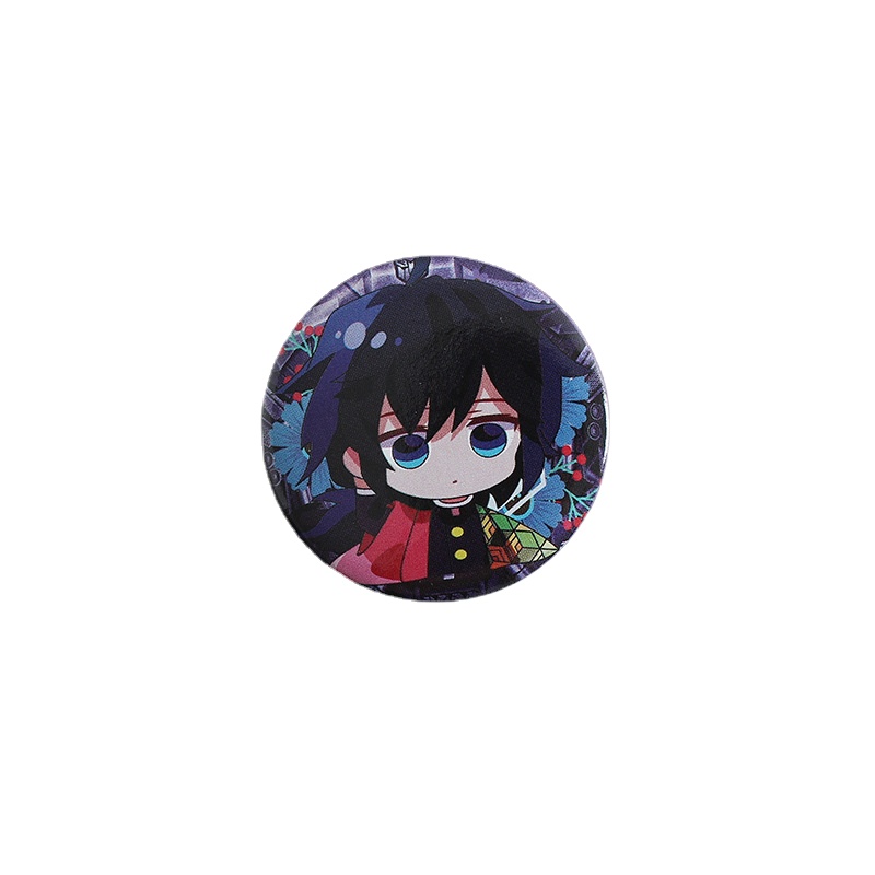 Anime Second element Q Version Badge Bar Butterfly Endure Tanjirou Fugang Yi Yong Shan Yi Yan Column Pendant Anime Peripheral