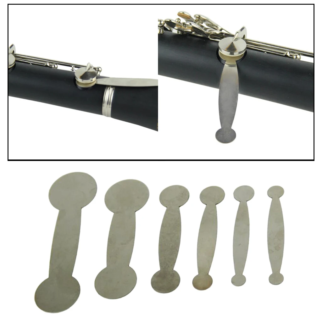 Stainless Steel Clarinet Pad Repair Tool Kits, 6pcs/set , Application: Clarinet, Oboe, Bassoon, Etc.