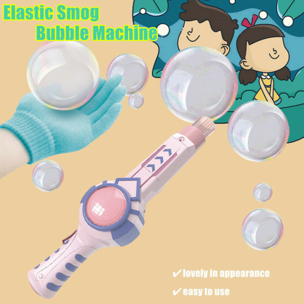 Funny Elastic Smog  Electric Bubble Wand Toy for Kids Boys Girls Birthday Gift