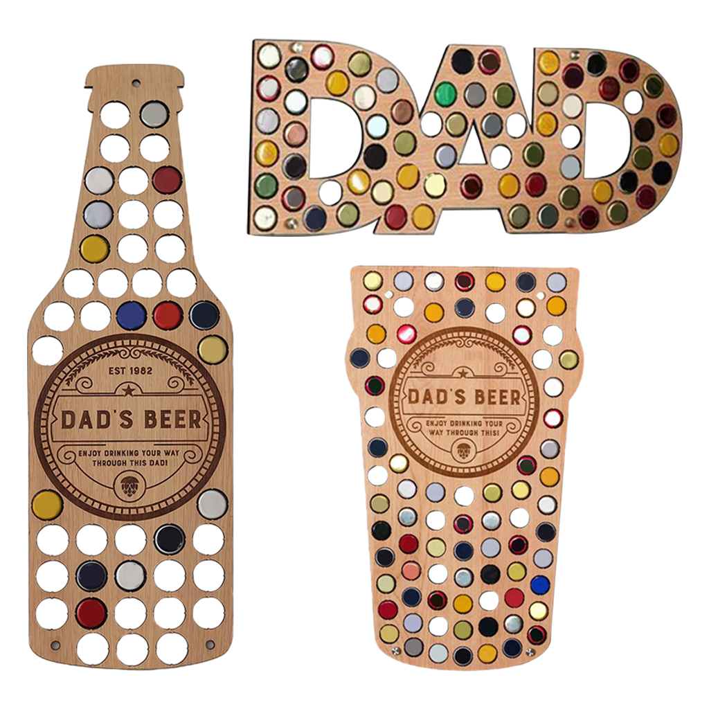 ing Wooden Beer   Collector Bracket Stand Gift for Men Home Decor