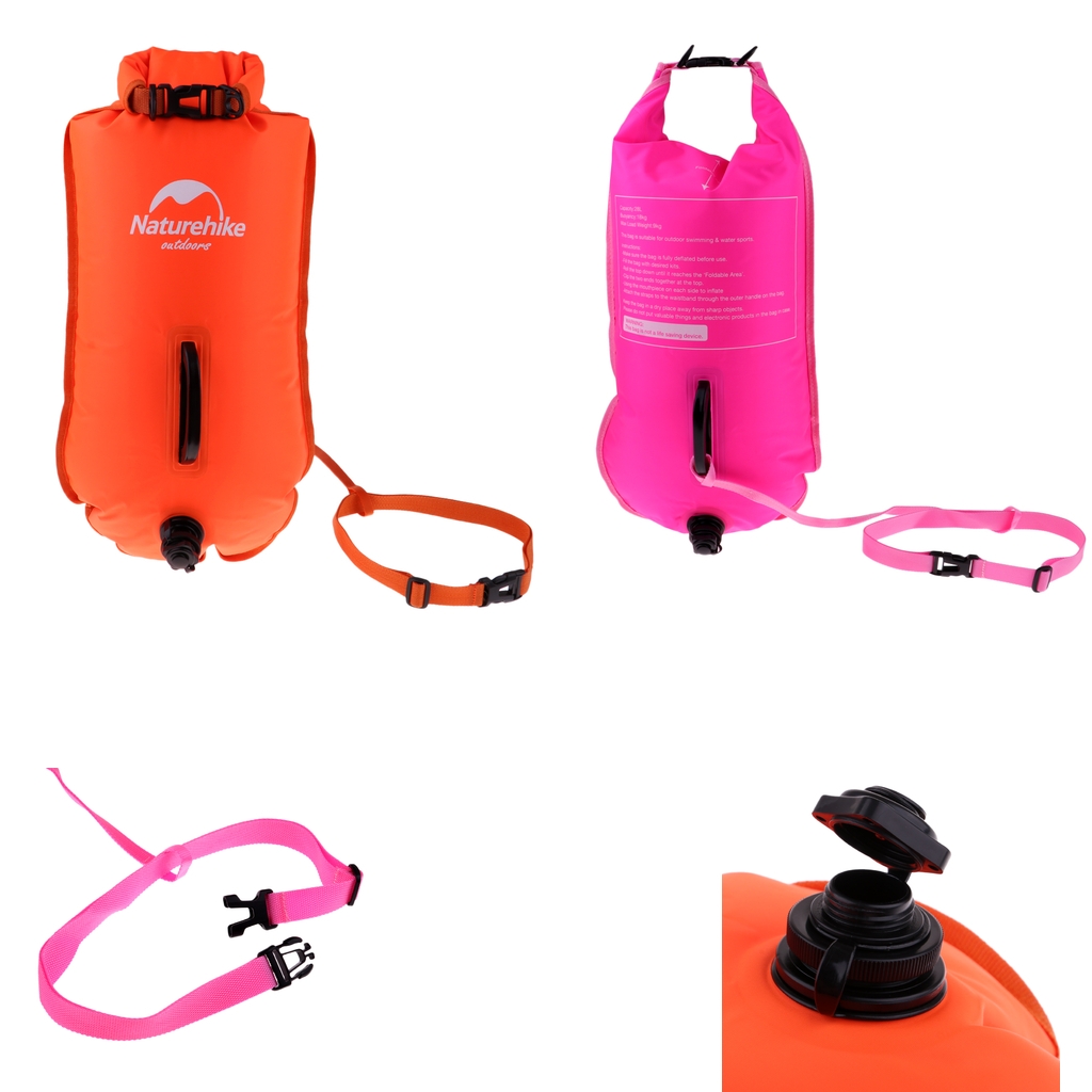 Waterproof Floating Swim Buoy for Open Water Swimming Kayaking Snorkeling   Bag Surfing Training Snorkeling Inflatable
