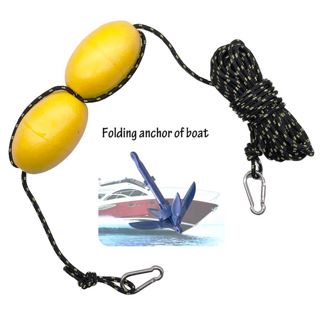 1 Set Kayak Anchor Float Rope Buoy Throw Line Buoyant Accessory