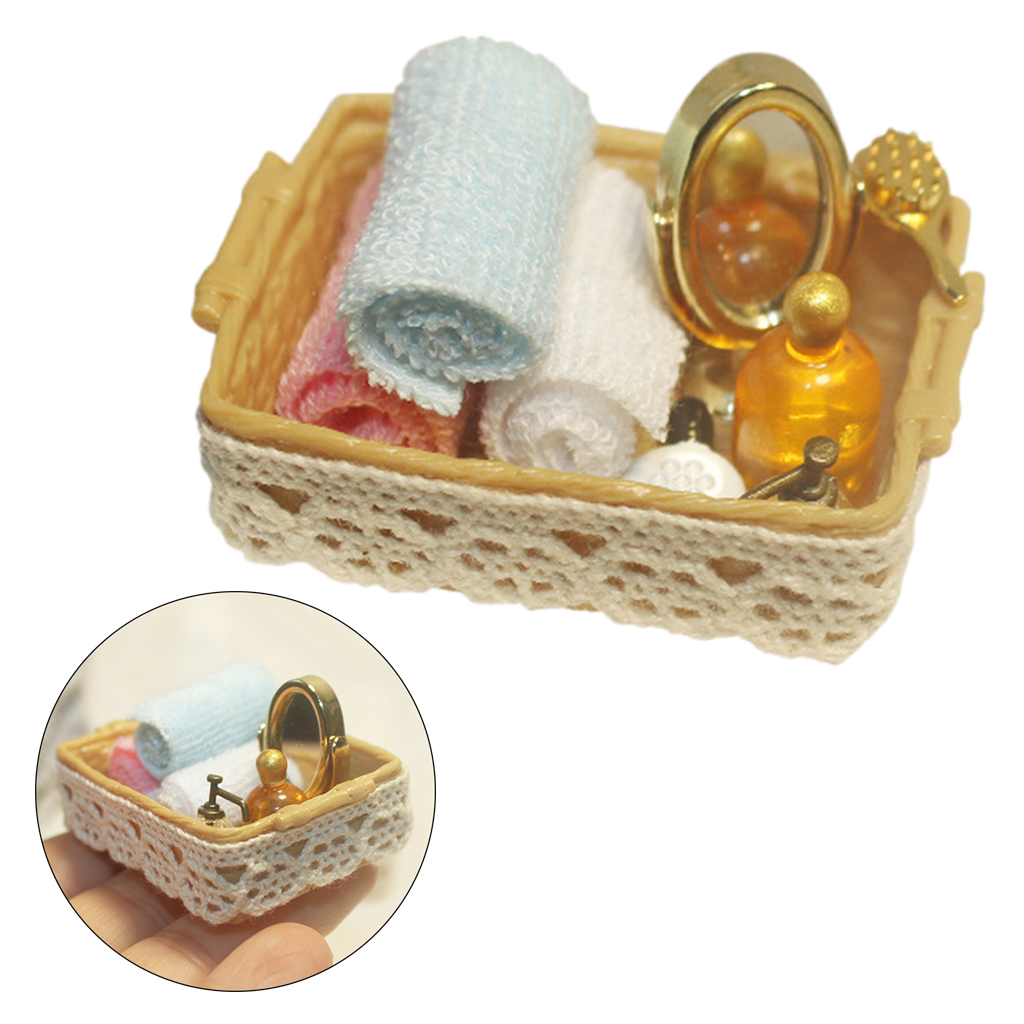 1:12 Mini Dollhouse Bathroom Accessory Miniature Realistic Scenery Dollhouse