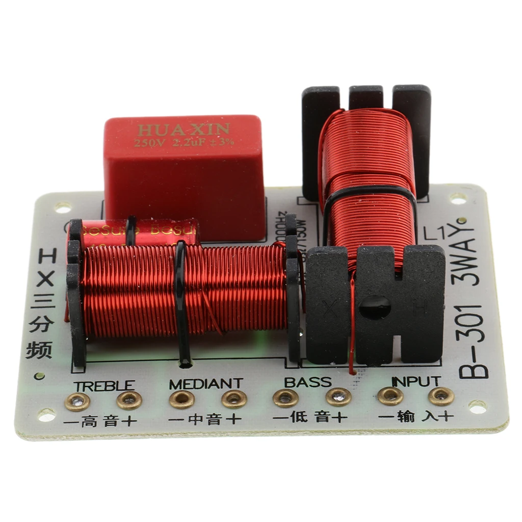 B-301 180W Speaker Audio Frequency Divider 3 Way Crossover Filters Board