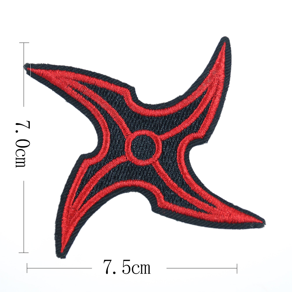 2 шт. мультяшное оружие ниндзя, Вихревой Дротика, пластырь, наклейка для  рукоделия из японского аниме, косплей, джинсы, швейные тканевые аксессуары  | AliExpress