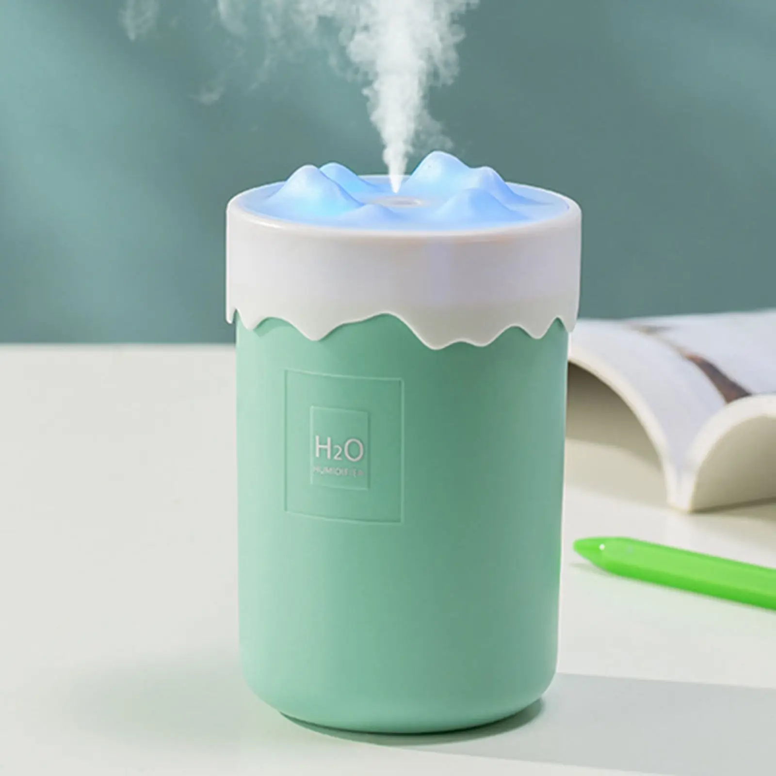 Cool Mist Air Humidifier with Colorful Night Light Rechargeable Silent Air Freshener for Car Home Bedroom Kids Room Spa