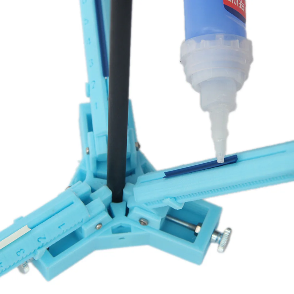 1pcs Adjustable Steel Fletching Jig DIY Fun Stick Feather Archery Accessory