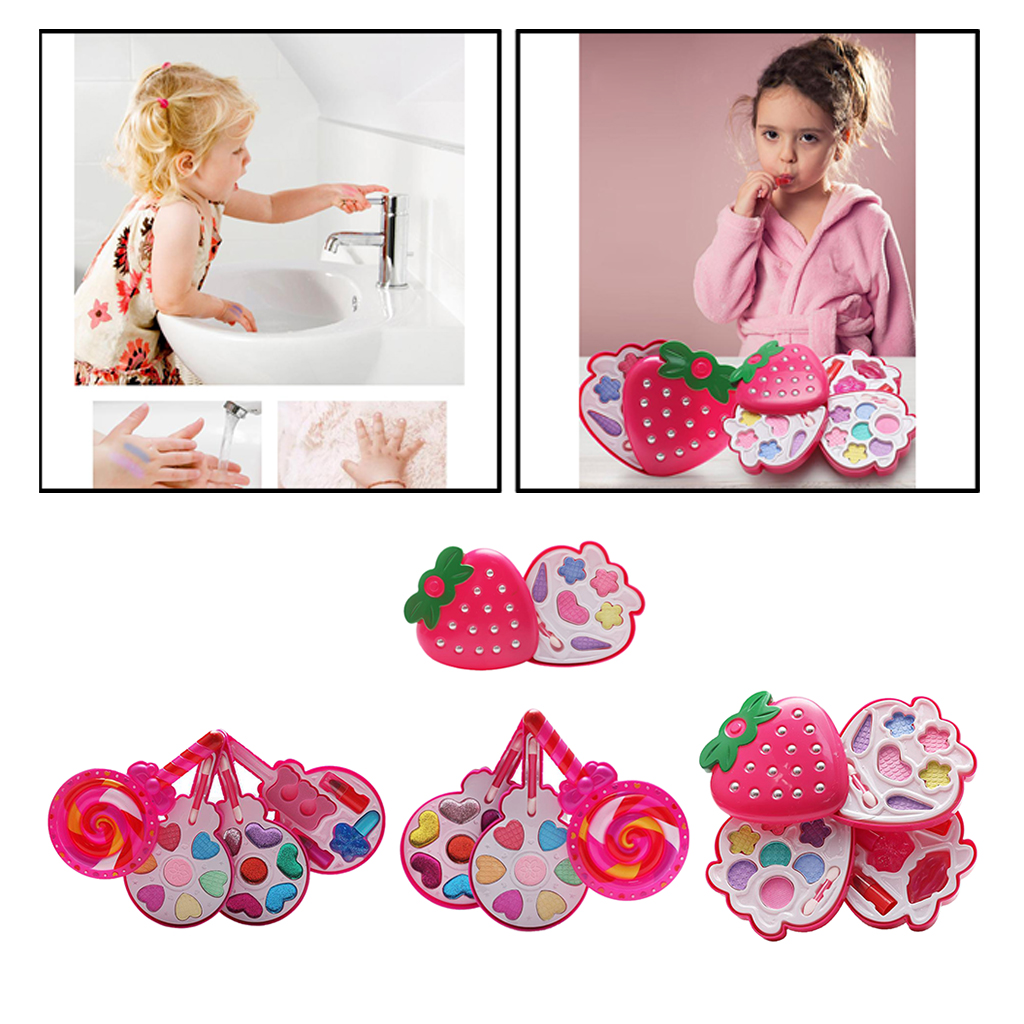 Pretend Play Cosmetic Makeup Toy for Girls Kids Glitter Starter Pallets