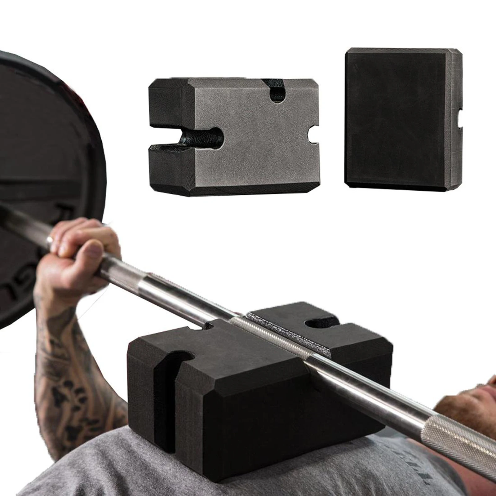 Bench Press Block  Pad Brisk Chest Muscle Toning Barbell Grip