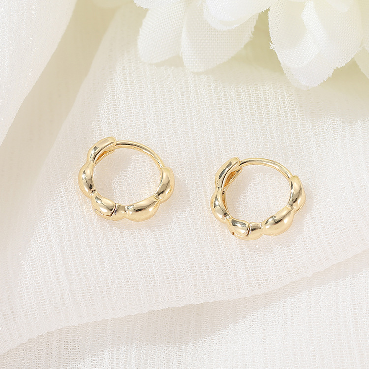 4PCS 11,5 MM14K vergoldet Runde Ohrring Verschlüsse Haken Für DIY Ohrring Zubehör schmuck machen liefert – Detail 4