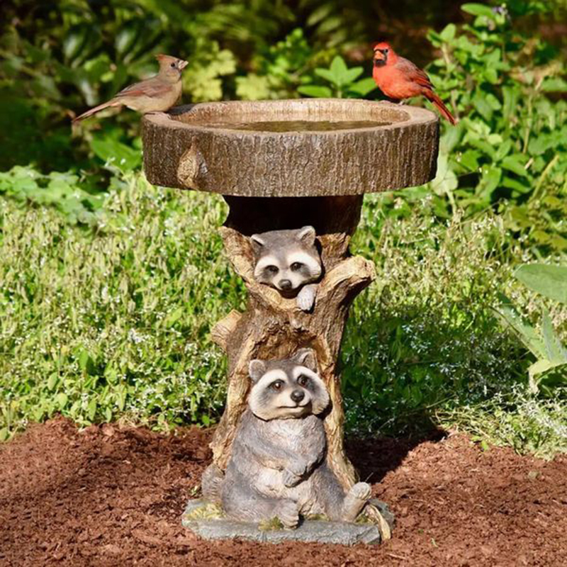 Resin Raccoon Decor For Home Jardineria - Animals Aso