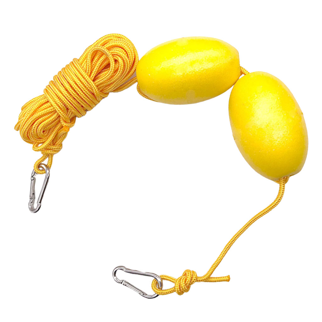 9m Kayak Tow Rope Durable Sailing Throw Anchor Line Dual Floats Accessories