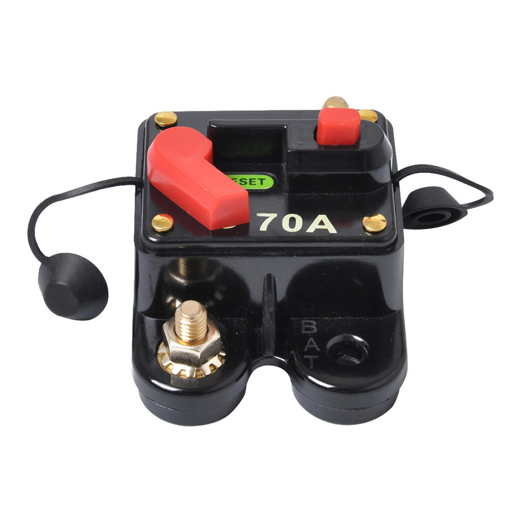 High Quality Car Truck Marine Boat Audio 70AMP Circuit Breaker Fuse Holder Reset Switch