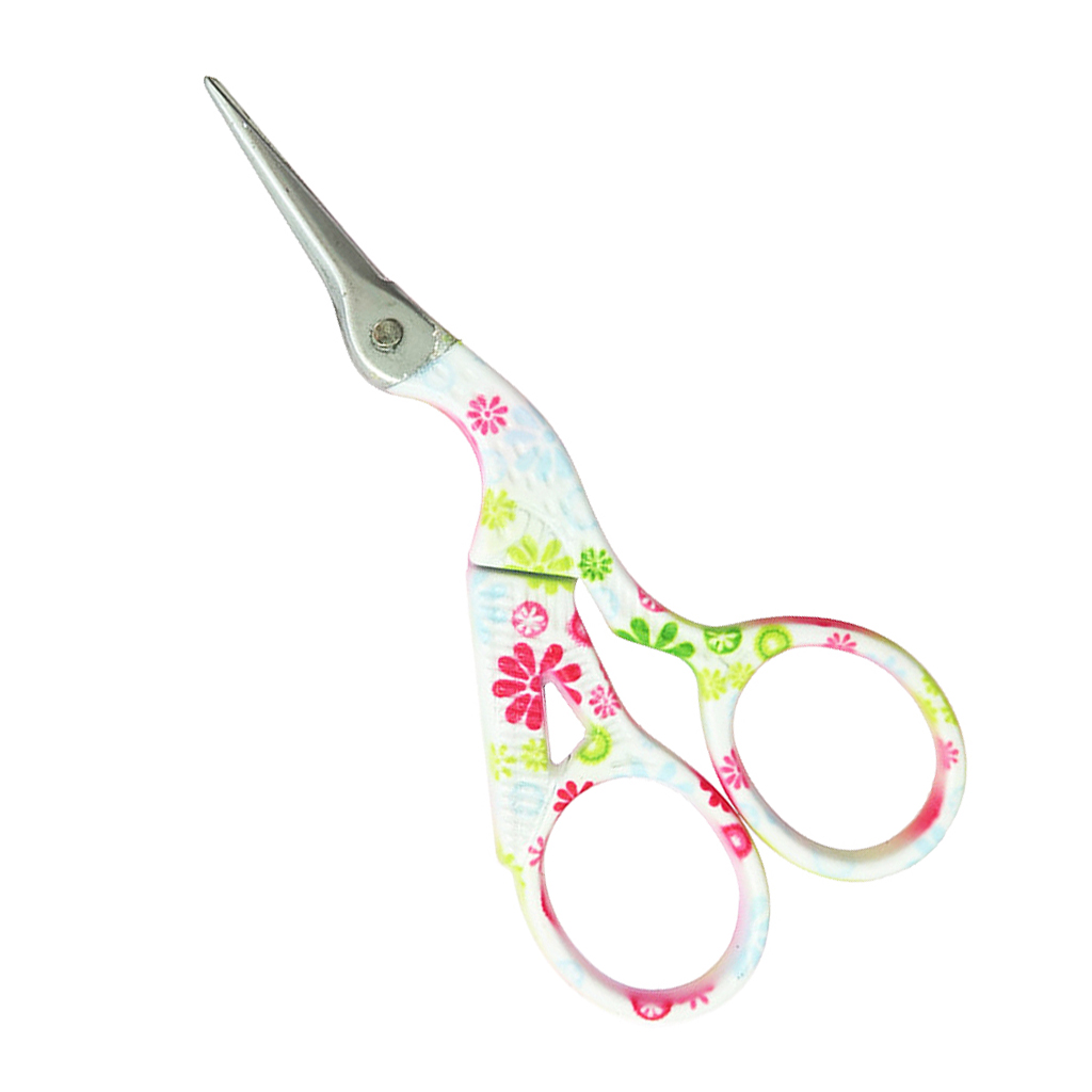 Small Stainless Steel Classic Stork Scissors Crane Design Sewing Scissors DIY Tools Dressmaker Shears for Embroidery, Craft