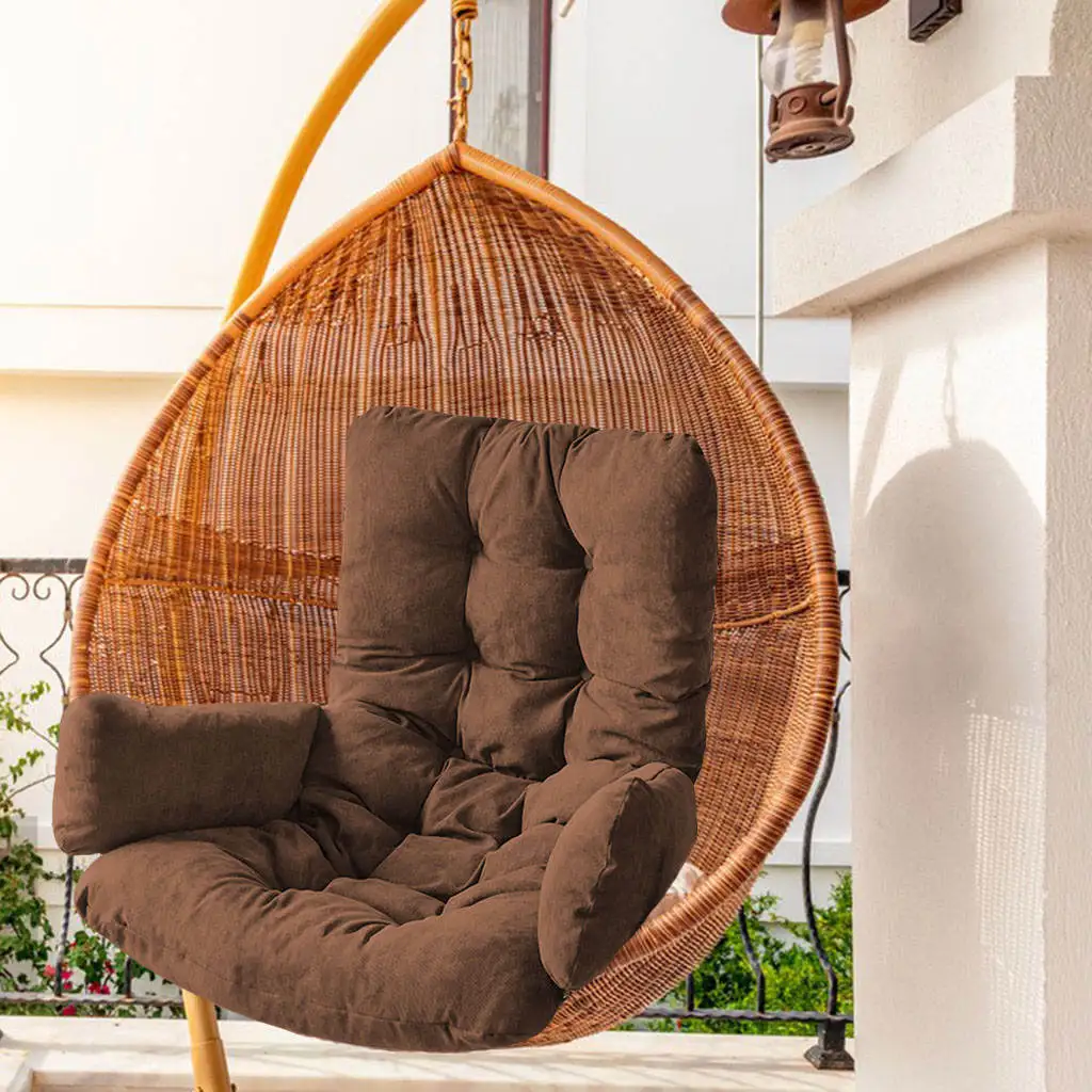 Swing Hanging Basket Seat Cushion Thicken High Resilience Hammock Pad Patio Garden Swing Seat Cushion